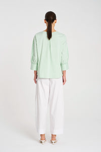 Mela Purdie Resort Top in Palm/White F731 8786