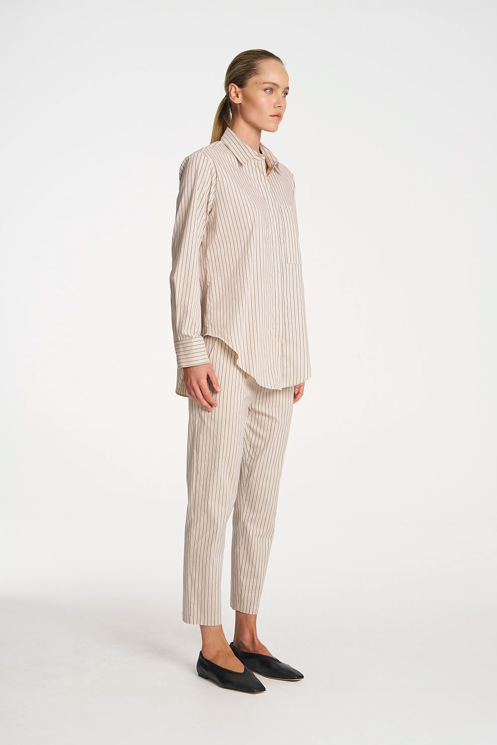 Mela Purdie Nomad Pant in Blush/Navy F733 1478