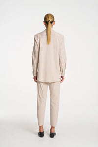 Mela Purdie Saville Shirt in Blush/Navy F733 8920