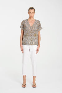 Mela Purdie Scoop Shell in Spinifex F851 8856 - Pre-Order December Delivery