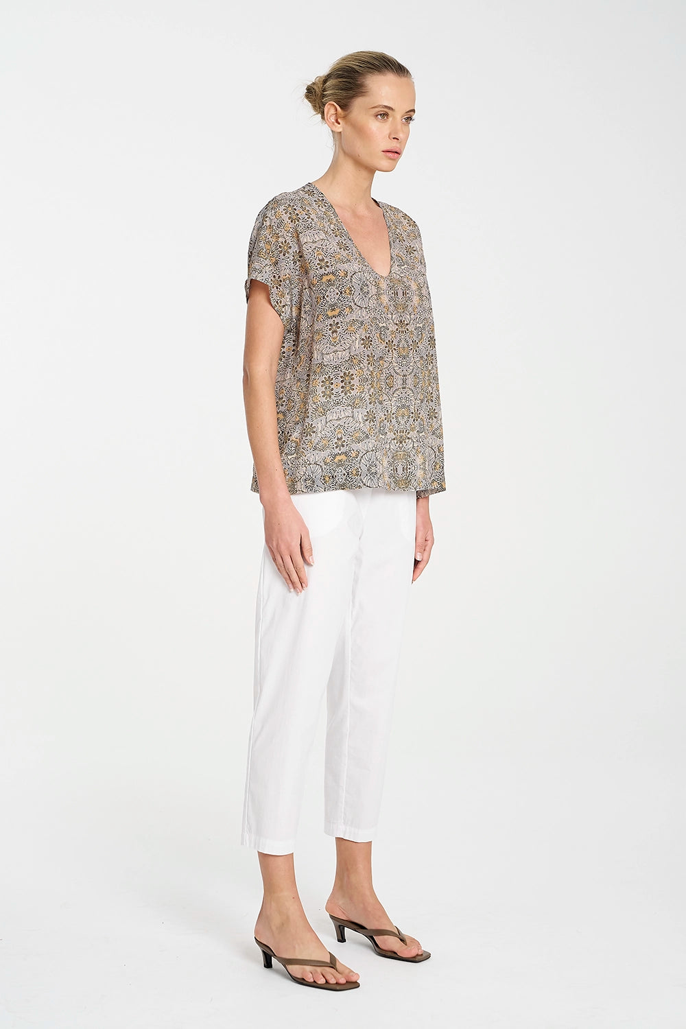 Mela Purdie Scoop Shell in Spinifex F851 8856 - Pre-Order December Delivery