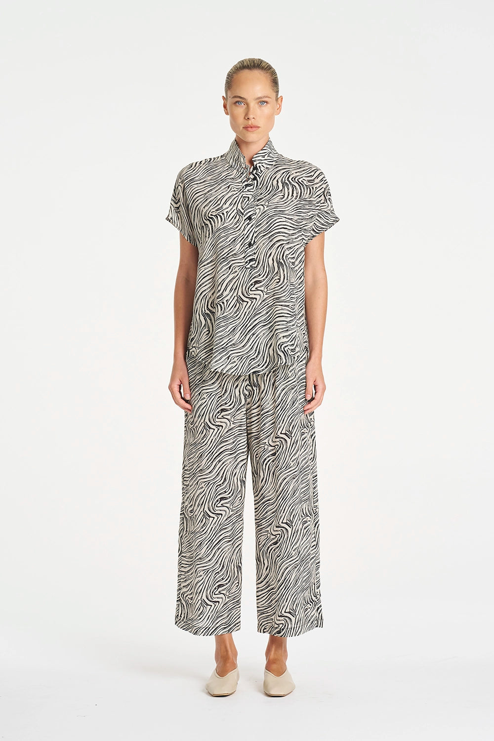Mela Purdie Pace Pant in Fossil F860 1740 - Pre-Order July Delivery