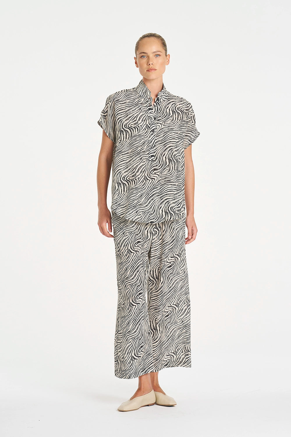 Mela Purdie Pace Pant in Fossil F860 1740 - Pre-Order July Delivery