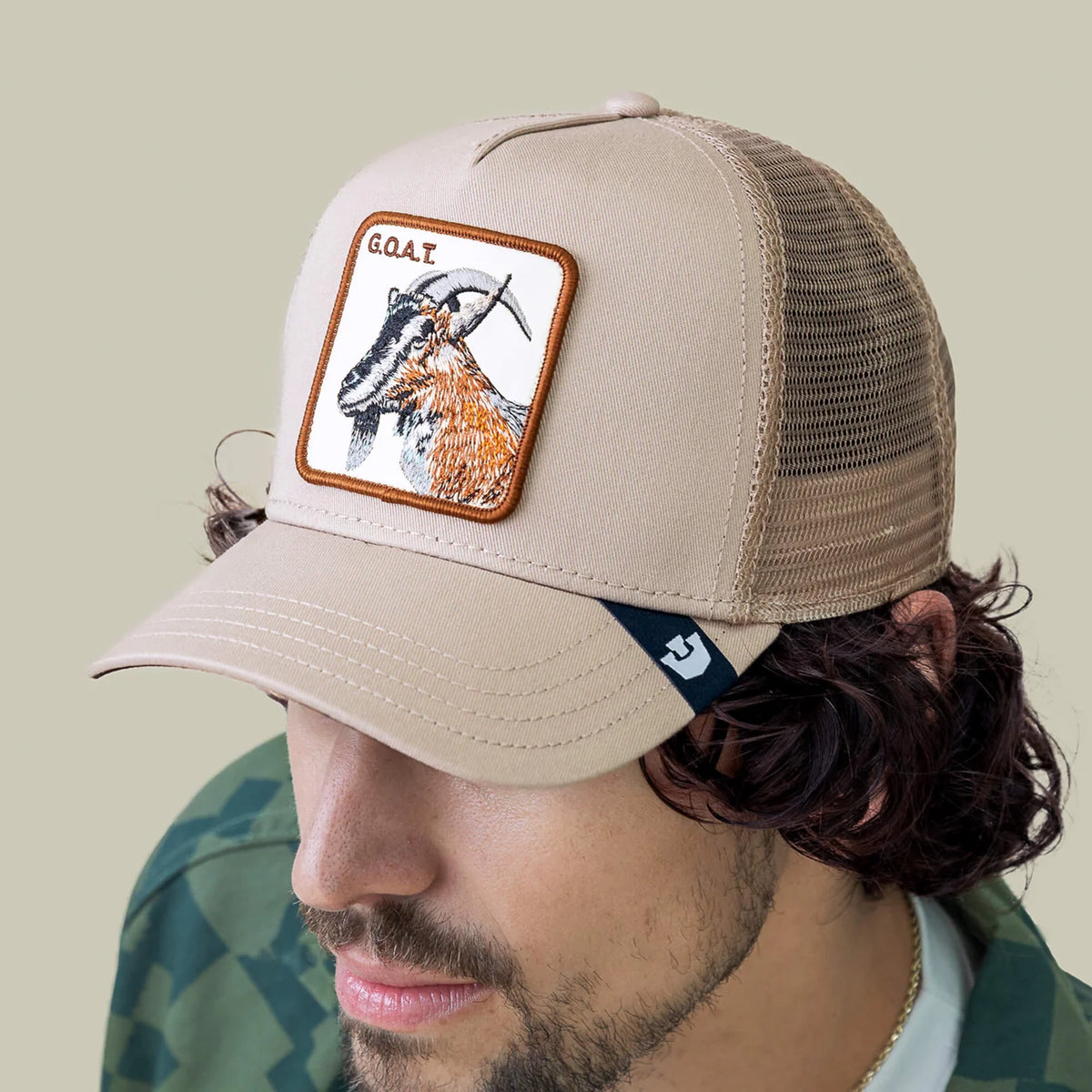 Goorin Brothers The G.O.A.T Trucker in Biscuit