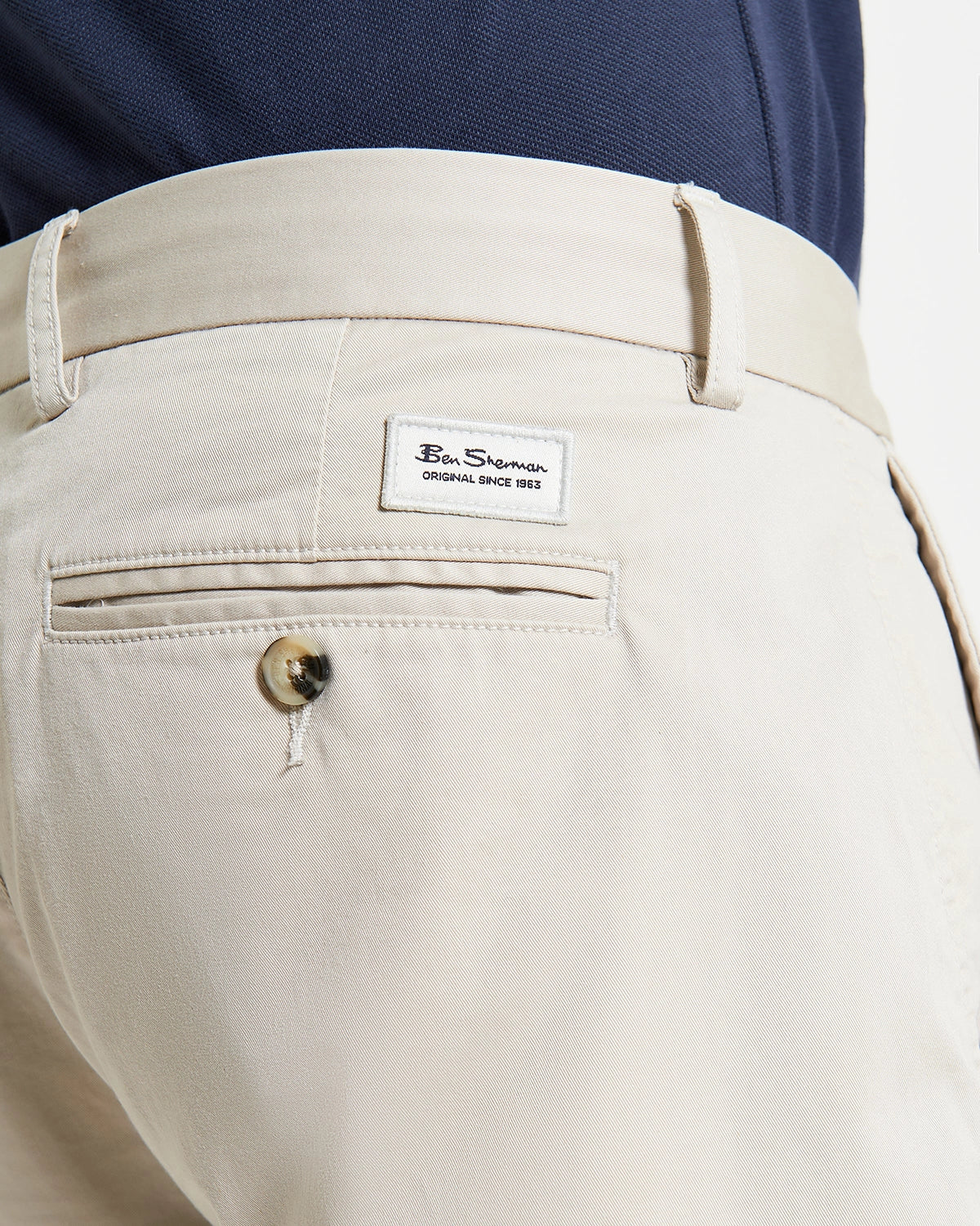 Ben Sherman Signature Slim Stretch Chino in Putty B1012756