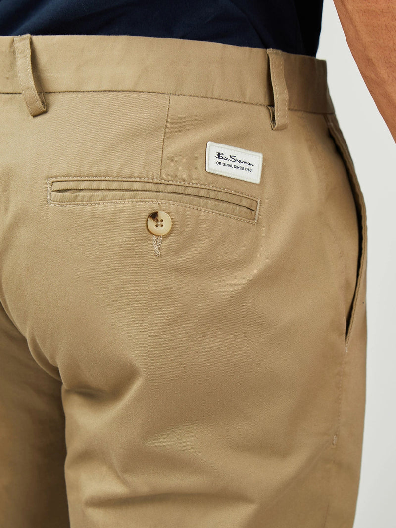 Ben Sherman Signature Slim Stretch Chino in Stone B1012756