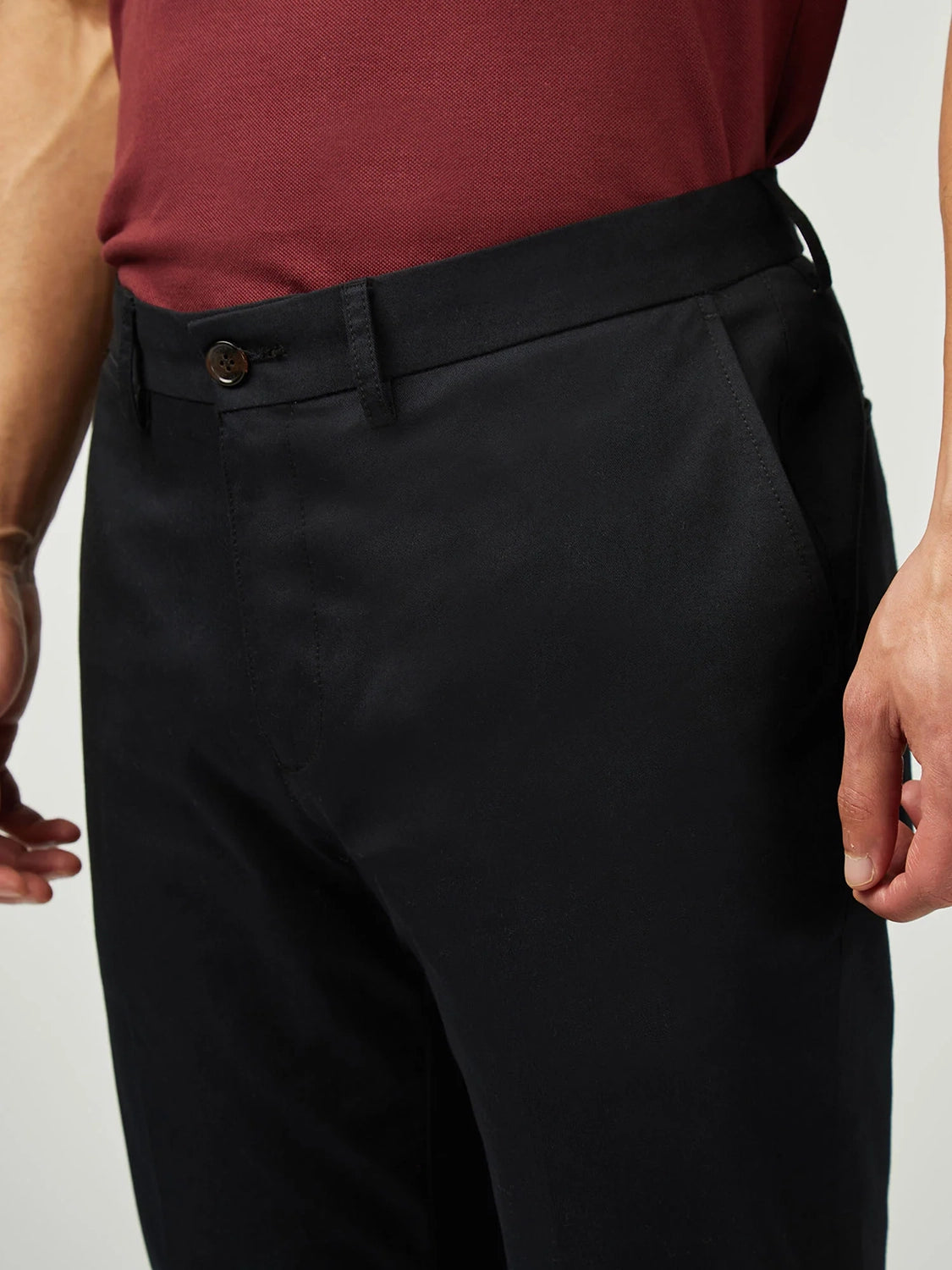 Ben Sherman Signature Slim Stretch Chino in Black  B1012756