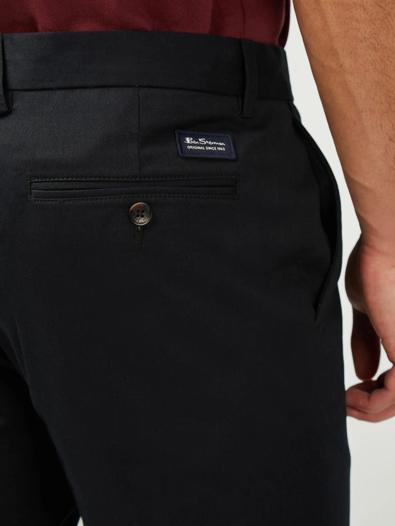 Ben Sherman Signature Slim Stretch Chino in Black  B1012756