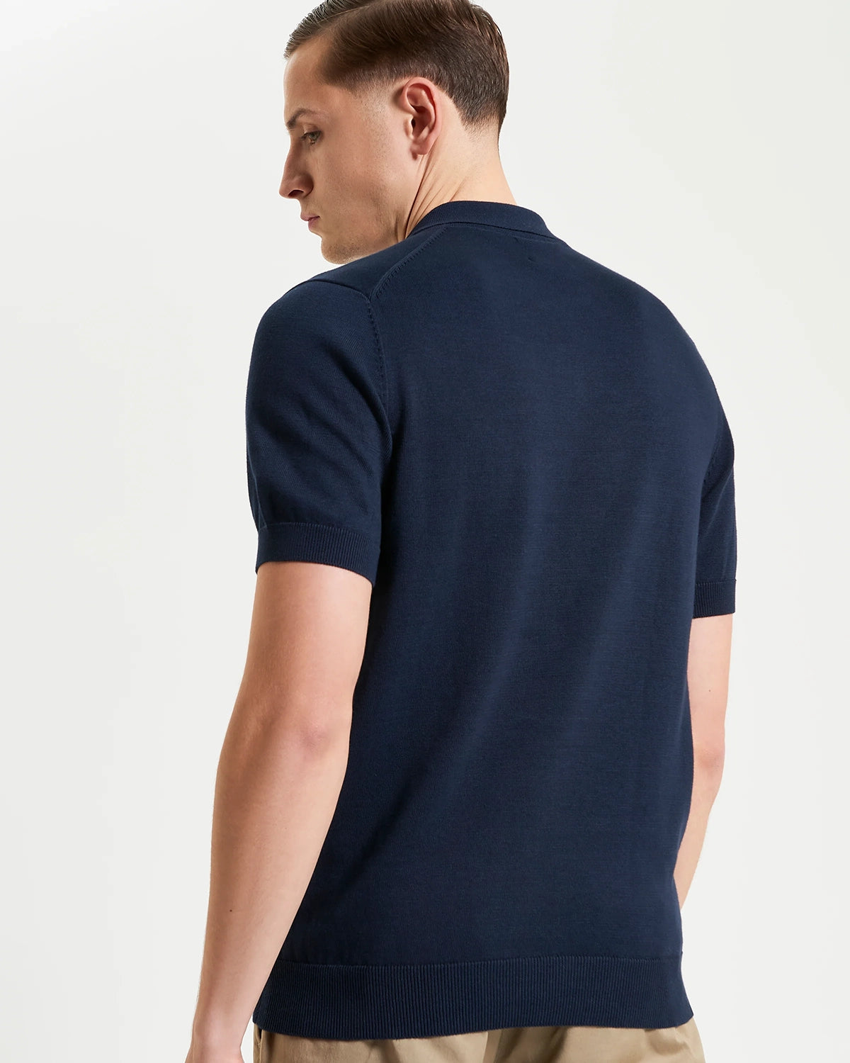 Ben Sherman Signature Short Sleeve Polo in Dark Navy B1012857