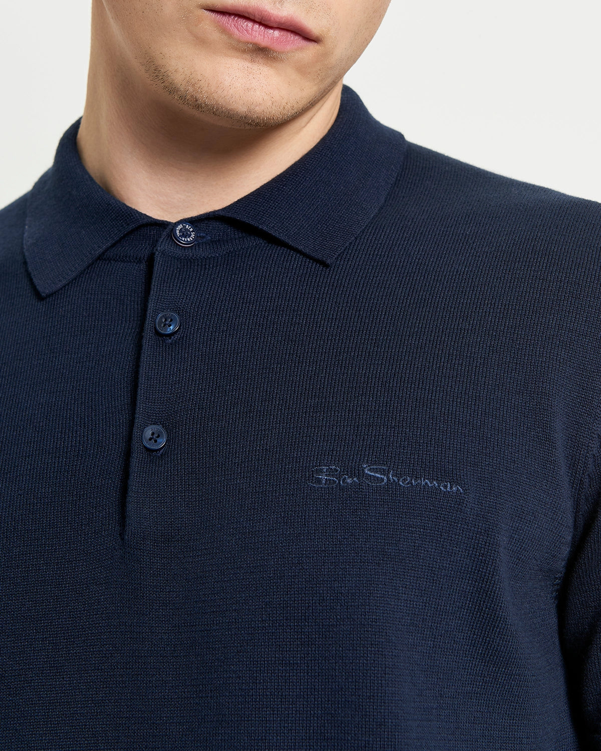 Ben Sherman Signature Short Sleeve Polo in Dark Navy B1012857