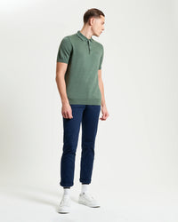 Ben Sherman Signature Short Sleeve Polo in Olive B1012857