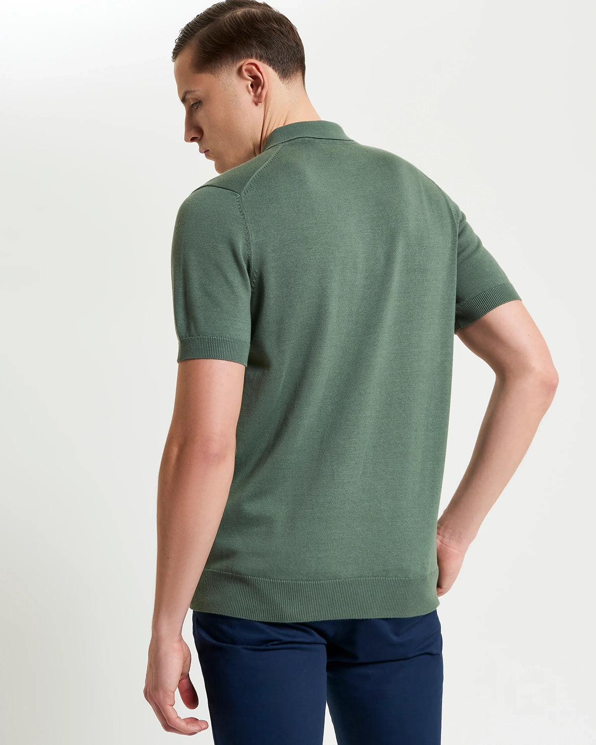 Ben Sherman Signature Short Sleeve Polo in Olive B1012857