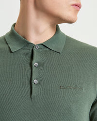 Ben Sherman Signature Short Sleeve Polo in Olive B1012857