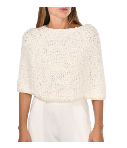 Gran Sasso Boucle' Cape in Cream 10209-19709