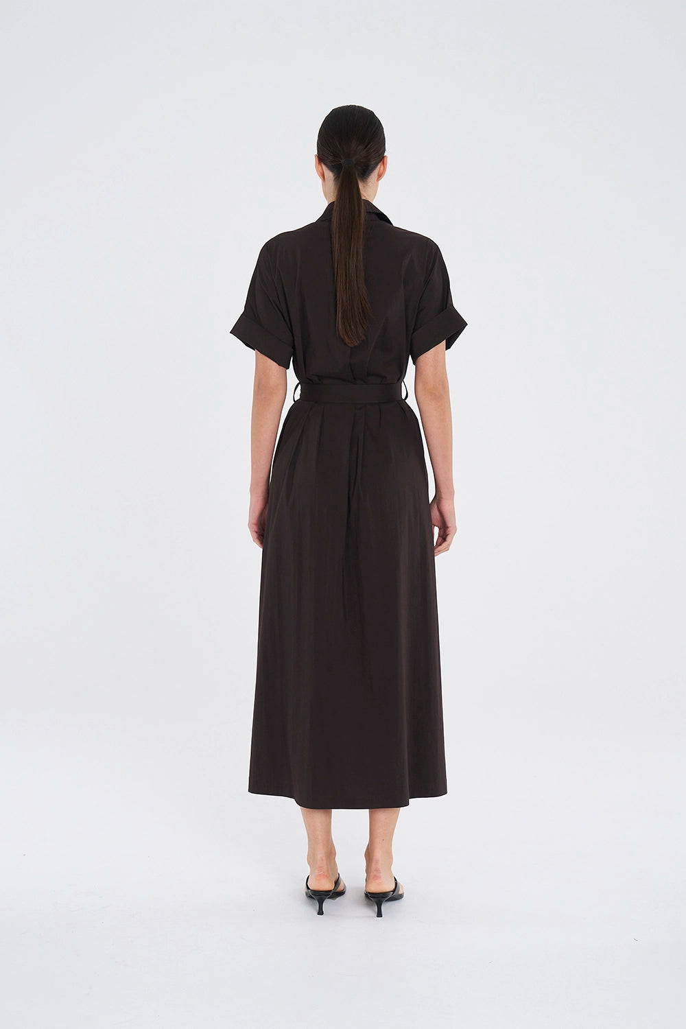 Mela Purdie Stud Dress in Fudge F65 3058 - Pre-Order February Delivery