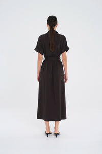 Mela Purdie Stud Dress in Fudge F65 3058 - Pre-Order February Delivery