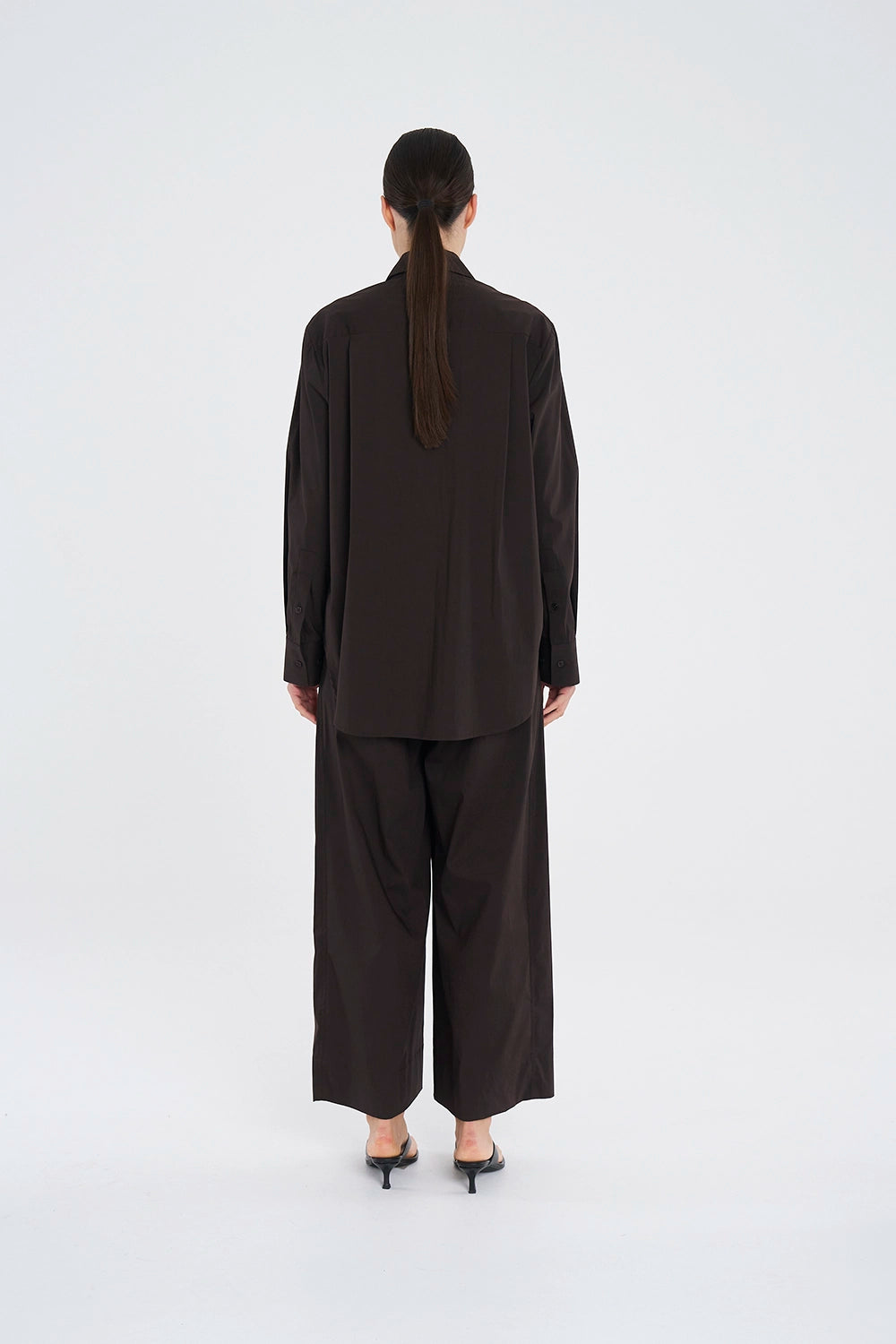 Mela Purdie Saville Shirt in Fudge F65 8920 - Pre-Order February Delivery