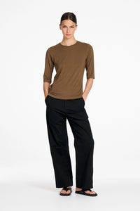 Mela Purdie Half Sl Top in Umber F01 80063