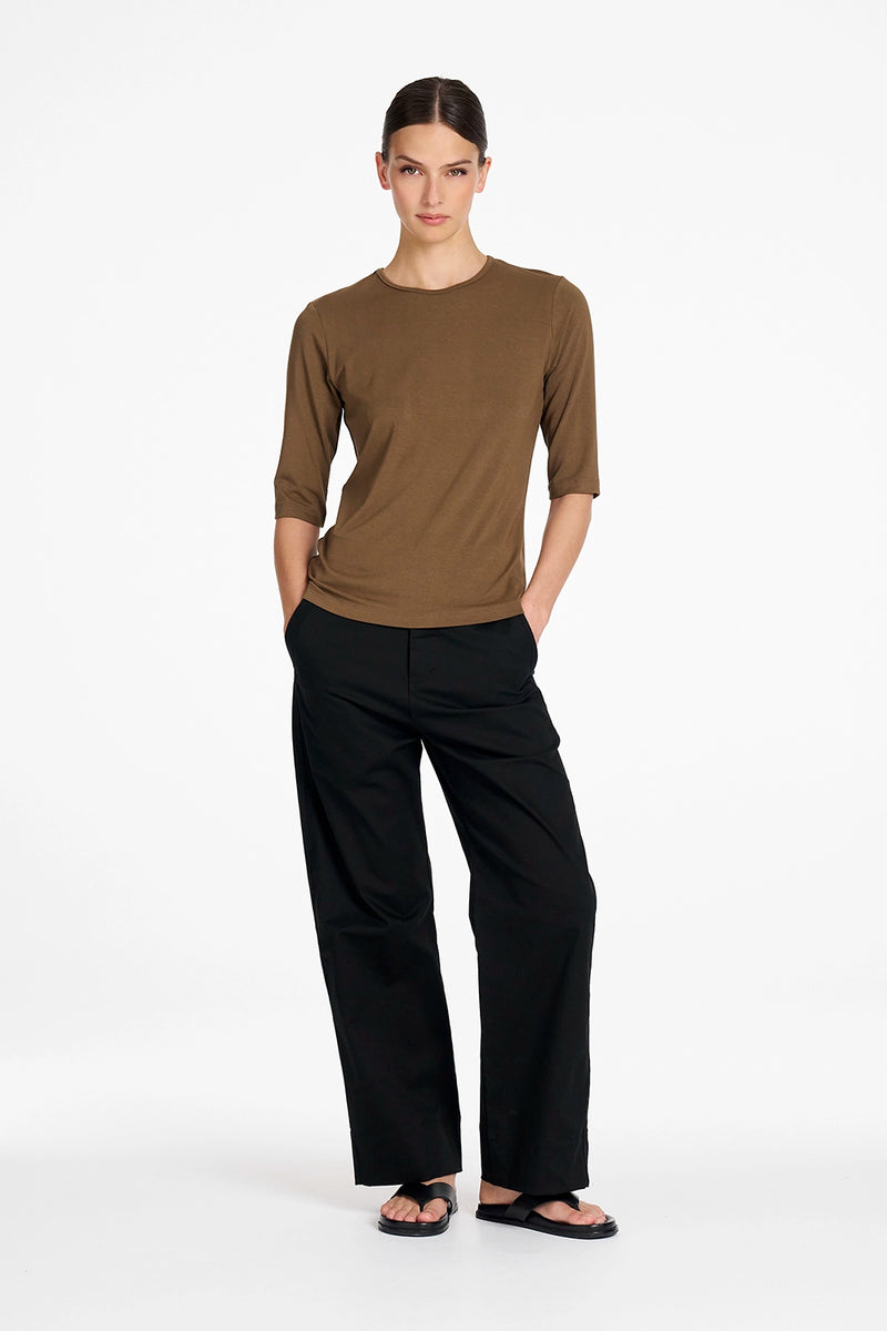 Mela Purdie Half Sleeve Top in Umber | Bacio Collection