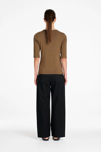 Mela Purdie Half Sl Top in Umber F01 80063