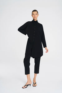 Mela Purdie Tab Funnel Jacket In Black F007 4206 - Pre-Order March Delivery