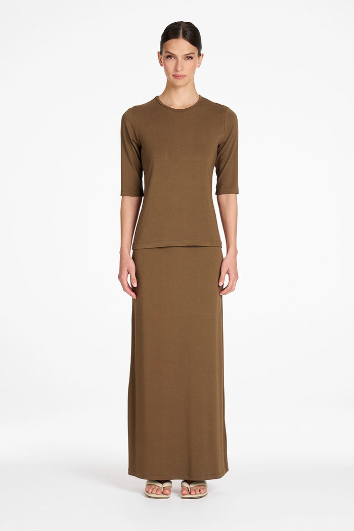 Mela Purdie Half Sl Top in Umber F01 80063 - Pre-Order October Delivery