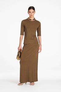 Mela Purdie Half Sl Top in Umber F01 80063