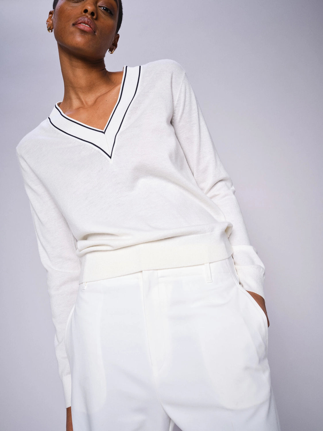 Mos Mosh Relena Prep V-Neck Knit 168690