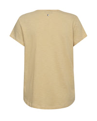 Mos Mosh Camp O-SS Stripe Tee in Rattan 178960