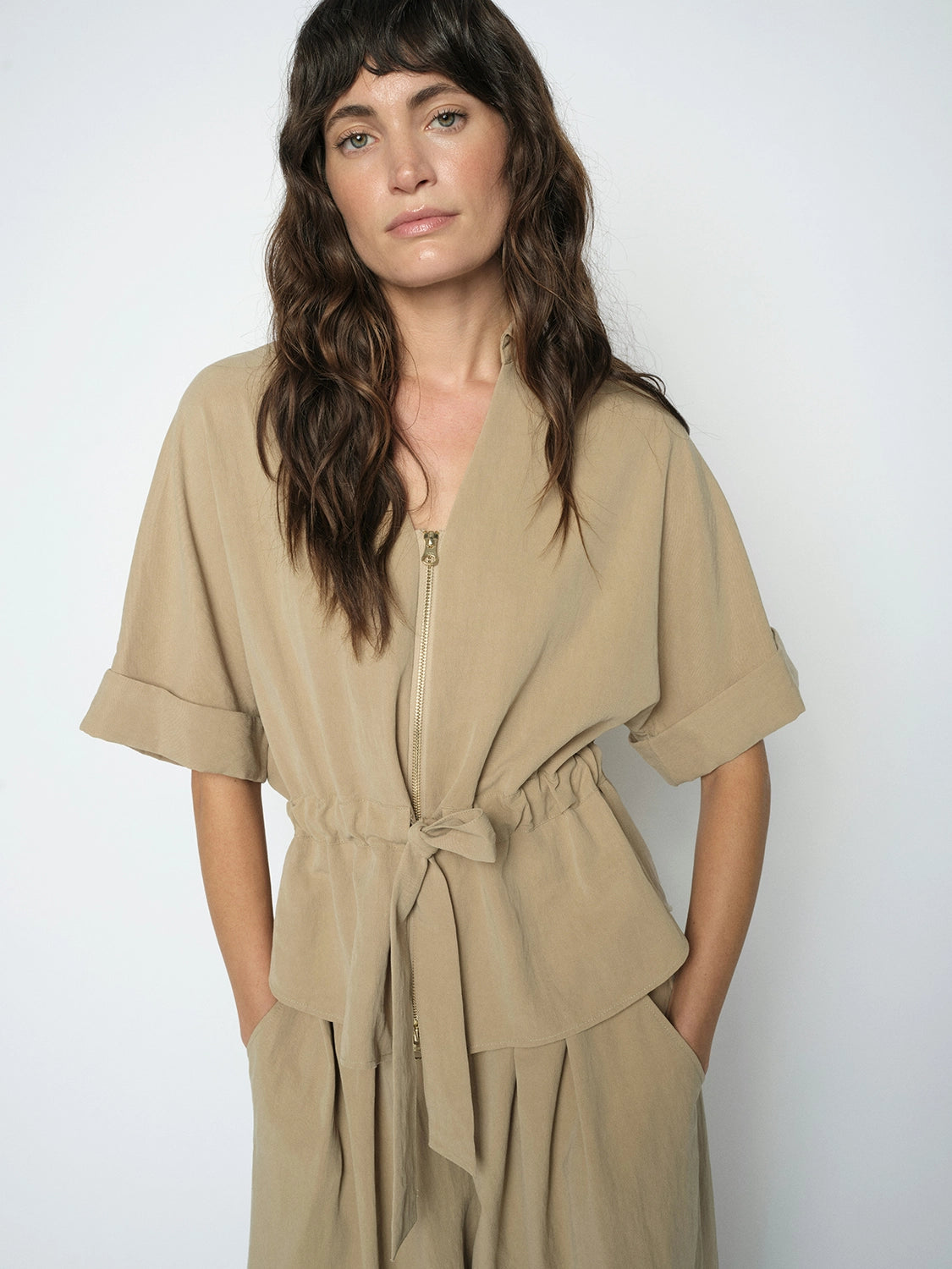 Mos Mosh Indie Gunilla Blouse in Sesame 179370