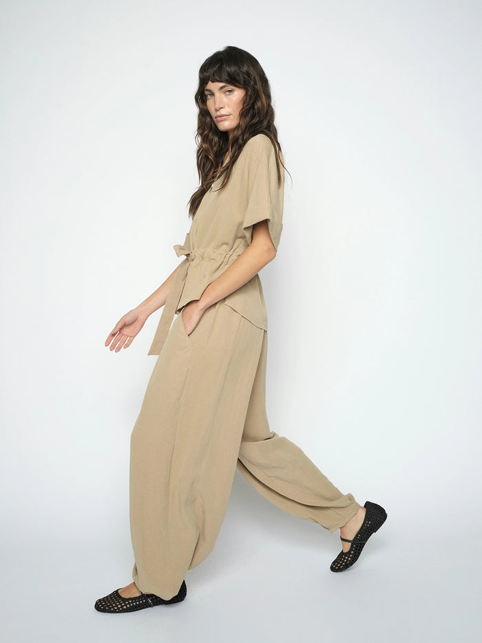 Mos Mosh Nuello Gunilla Pant in Sesame 179490