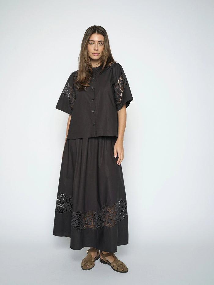 Mos Mosh Rooma Cotoni Shirt in Black 179730