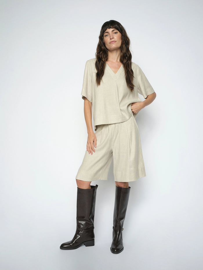 Mos Mosh Ulla Miri Shorts in Clay 179750