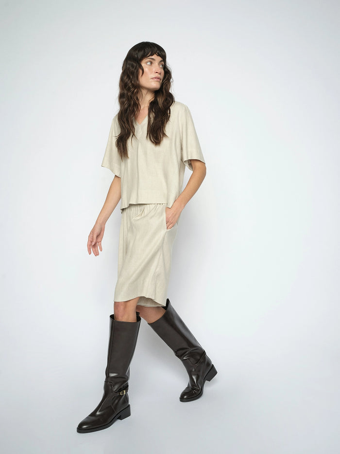 Mos Mosh Ulla Miri Shorts in Clay 179750