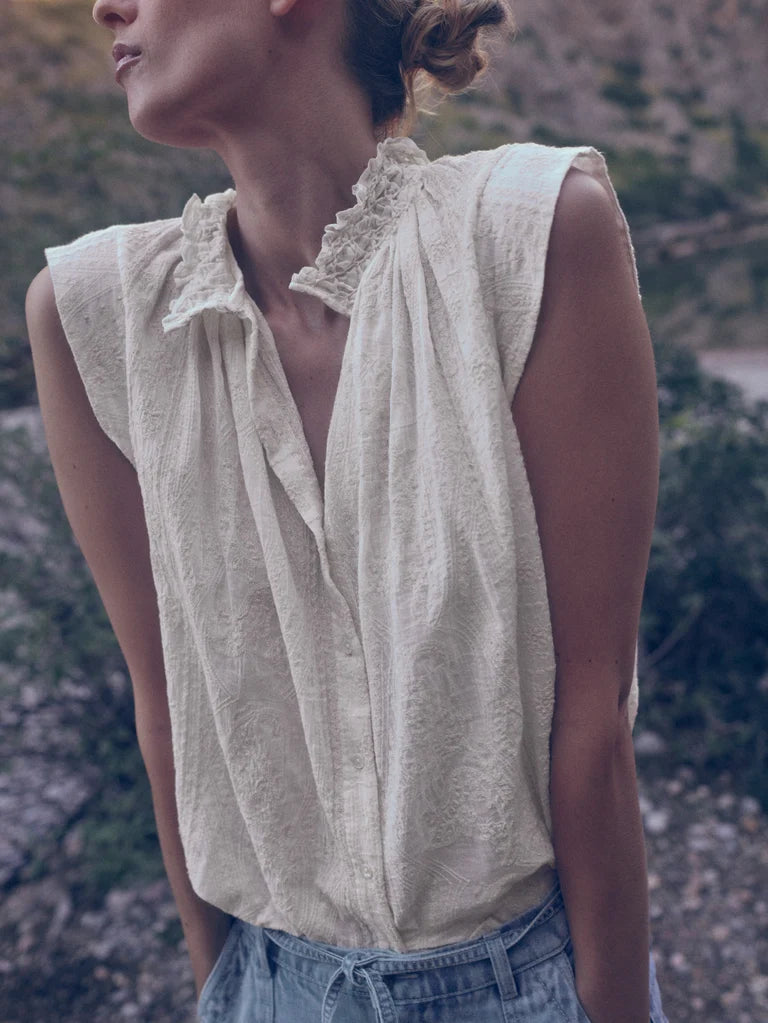 Mos Mosh Jia Allo Shirt in Ecru 180140