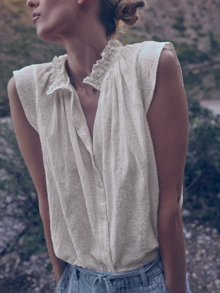 Mos Mosh Jia Allo Shirt in Ecru 180140