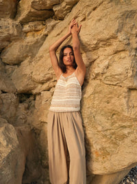 Mos Mosh Kya Edele Knit Top in Ecru 180260