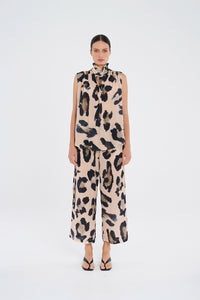 Mela Purdie Frill Neck Tank in Blurr F855 8876