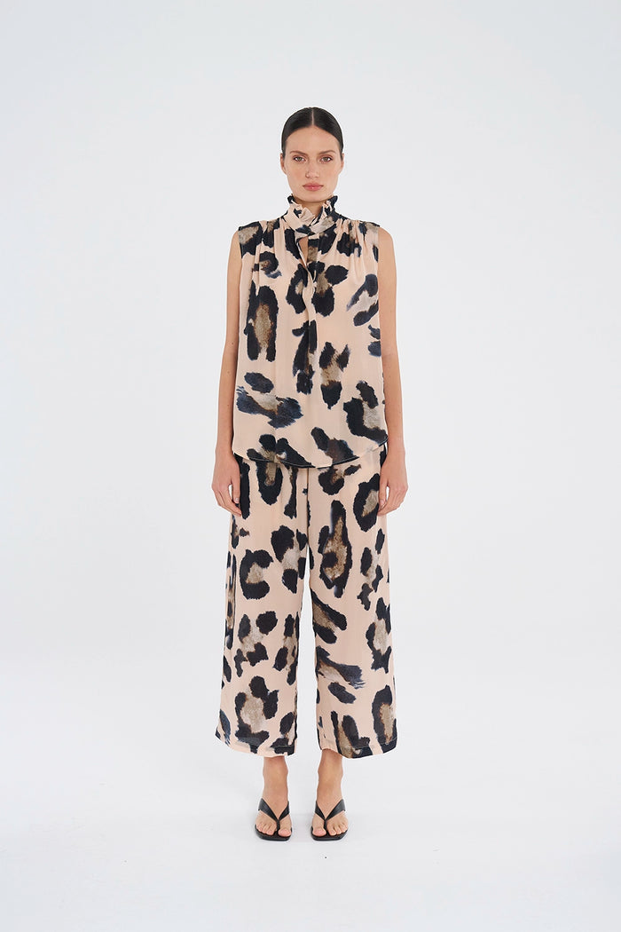 Mela Purdie Frill Neck Tank in Blurr F855 8876