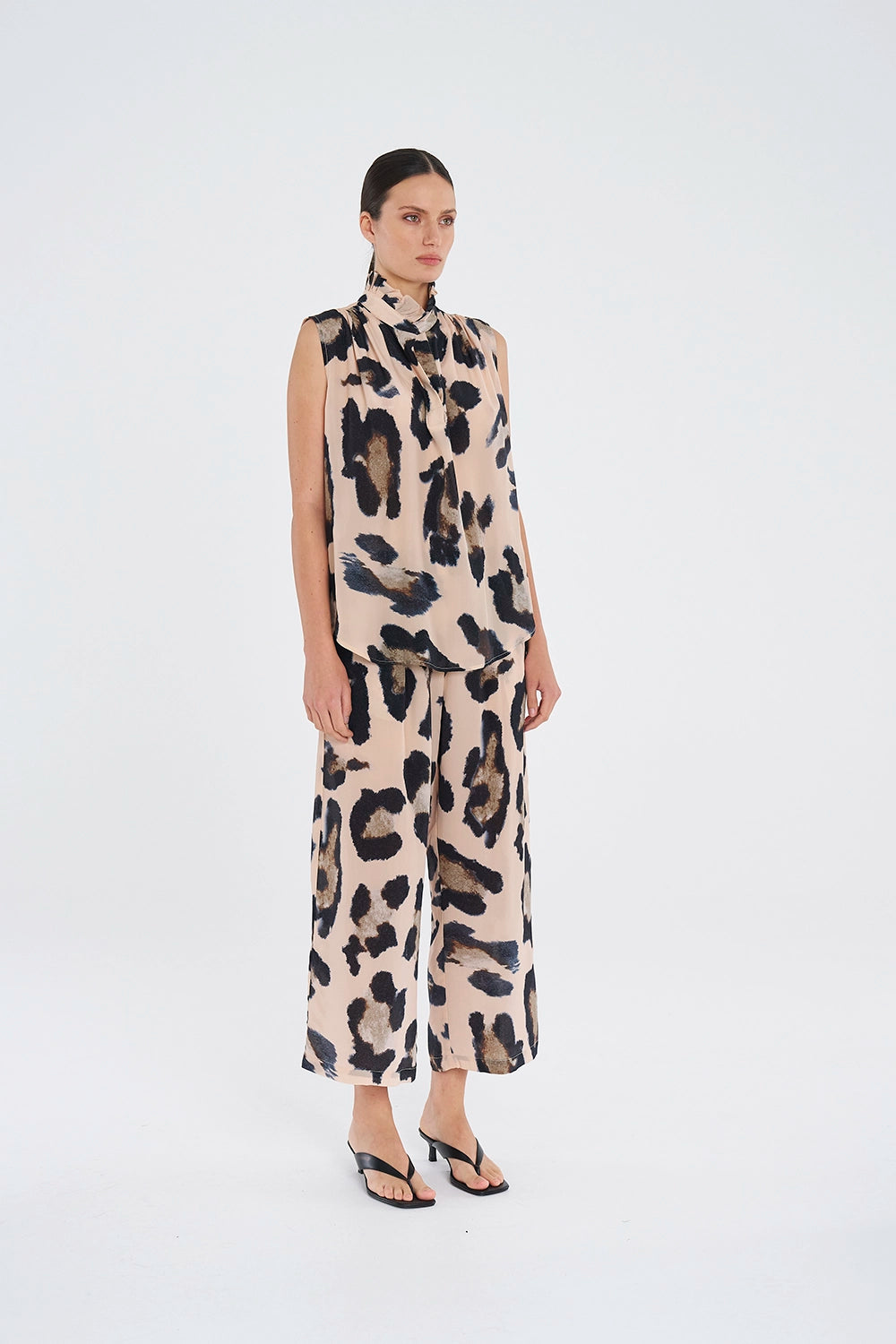 Mela Purdie Frill Neck Tank in Blurr F855 8876