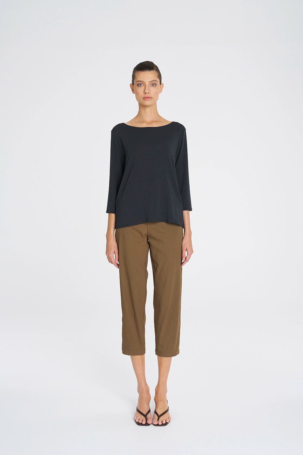 Mela Purdie Relaxed Boat Neck In Canyon F01 2630 - Pre-Order March Deliver