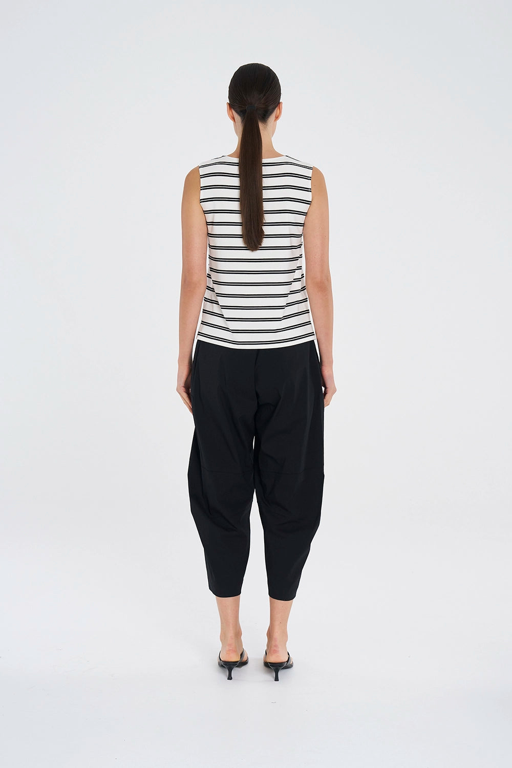 Mela Purdie Palazzo Shell in White/Black F539 284