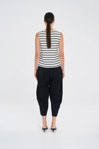 Mela Purdie Palazzo Shell in White/Black F539 284