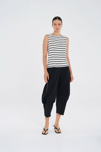 Mela Purdie Palazzo Shell in White/Black F539 284