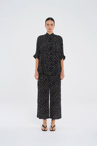 Mela Purdie Villa Overshirt in Black/Meringue F856 8801 - Pre-Order December Delivery