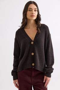 Mia Fratino Hunter Cardi in Earth 26907-317
