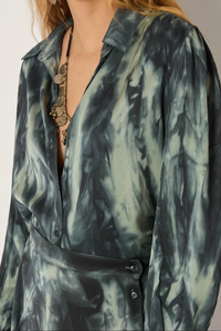Maison Hotel Noelia Blouse in Marble Shadows - Pre-Order January Delivery