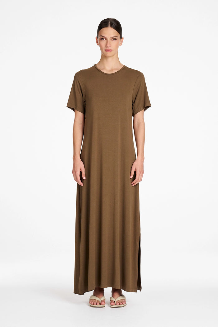 Mela Purdie Box T Dress in Umber F01 3040 - Pre-Order October Delivery