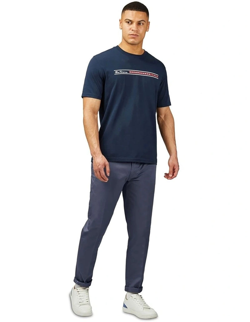 Ben Sherman Signature Slim Stretch Chino in Mood Indigo B1012756