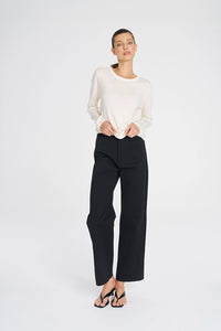 Mela Purdie Fly Front Pant In Black F103 1827 - Pre-Order March Delivery